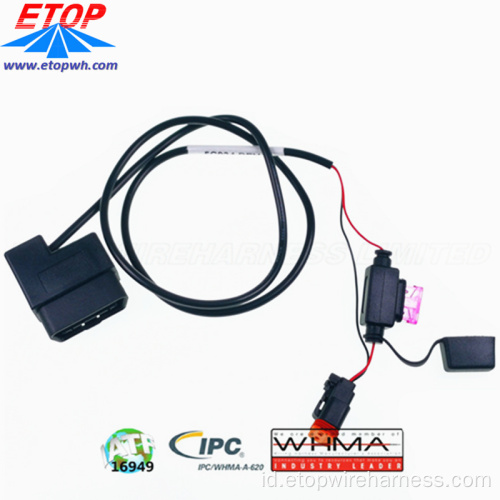 90 Derajat J1962 OBD dengan Kabel Fuse Holder